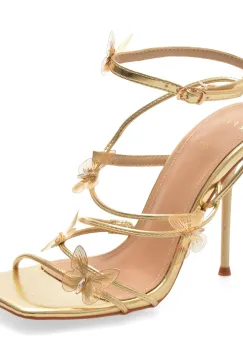 Sandale elegante EPICA aurii, 82964, din piele ecologica imagine