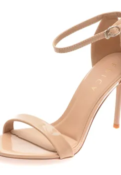 Sandale elegante EPICA bej, 551, din piele ecologica lacuita imagine