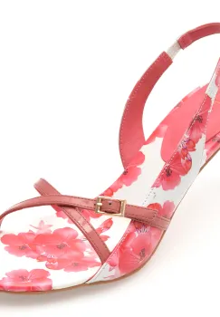 Sandale elegante EPICA fucsia, EB629, din piele naturala imagine