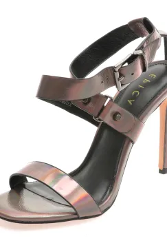 Sandale elegante EPICA gri, 3L115M, din piele naturala imagine