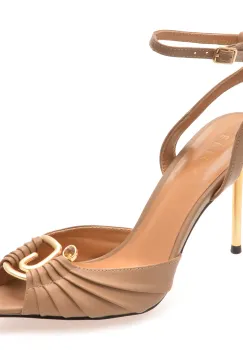 Sandale elegante EPICA maro, 3Y117, din piele naturala imagine