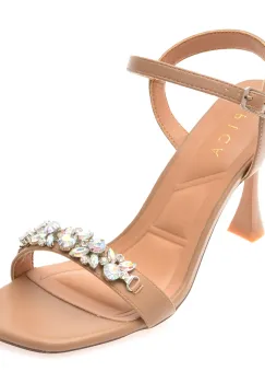 Sandale elegante EPICA maro, 82989, din piele ecologica imagine