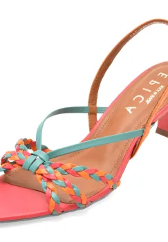 Sandale elegante EPICA multicolor, 1199744, din piele naturala imagine