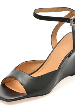 Sandale elegante EPICA negre, 4H1018, din piele naturala imagine