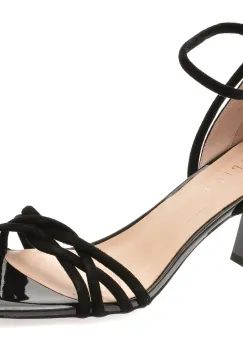 Sandale elegante EPICA negre, 5KL740, din piele intoarsa imagine