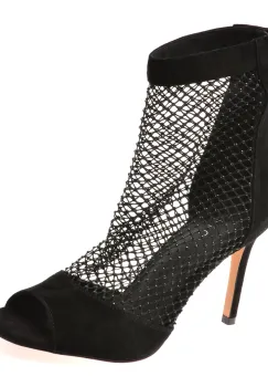 Sandale elegante EPICA negre, EFL961, din piele intoarsa imagine