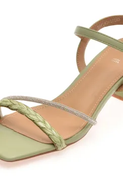 Sandale elegante EPICA verzi, 82982, din piele ecologica imagine