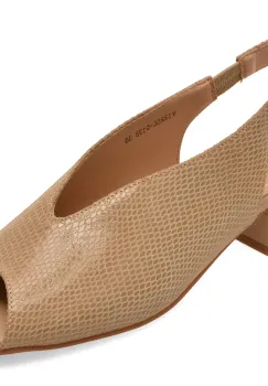 Sandale elegante FLAVIA PASSINI bej, 1325G13, din piele intoarsa imagine