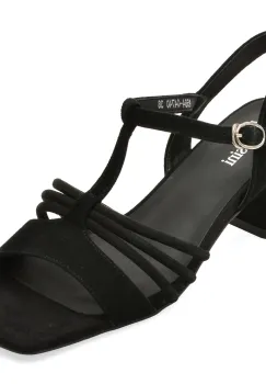 Sandale elegante FLAVIA PASSINI negre, A584, din piele intoarsa imagine