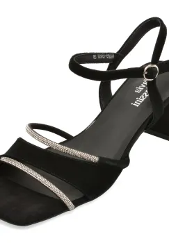 Sandale elegante FLAVIA PASSINI negre, ATH219, din piele intoarsa imagine