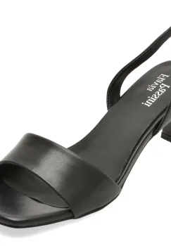 Sandale elegante FLAVIA PASSINI negre, Q4129, din piele naturala imagine