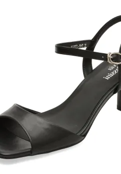 Sandale elegante FLAVIA PASSINI negre, X642, din piele naturala imagine