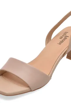 Sandale elegante FLAVIA PASSINI nude, Q4129, din piele naturala imagine