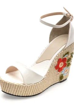 Sandale elegante GRYXX albe, 20927, din piele ecologica imagine