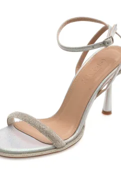 Sandale elegante GRYXX argintii, 44582, din piele ecologica imagine