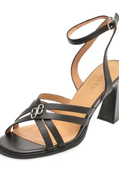 Sandale elegante GRYXX negre, 4H329, din piele naturala imagine