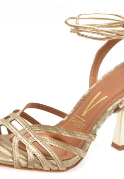 Sandale elegante VIZZANO aurii, 6527202, din piele ecologica imagine