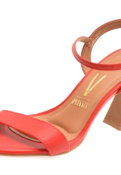Sandale elegante VIZZANO rosii, 6517100, din piele ecologica imagine