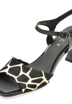 Sandale eleganti EPICA negre, L167, din piele naturala imagine