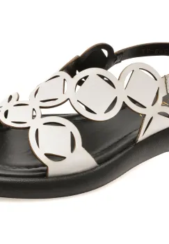 Sandale EPICA albe, 1766289, din piele naturala imagine