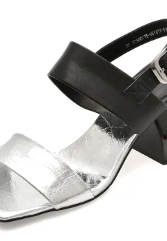 Sandale EPICA argintii, LD1091, din piele naturala imagine