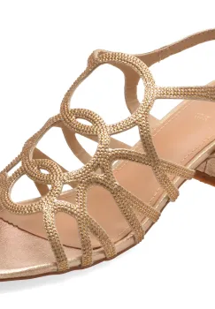 Sandale EPICA aurii, 951, din material textil imagine