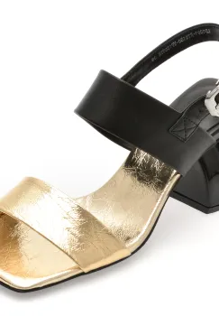 Sandale EPICA aurii, LD1091, din piele naturala imagine