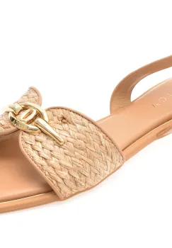 Sandale EPICA bej, 82951, din material textil imagine