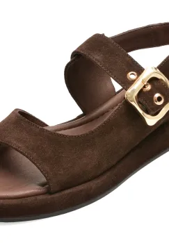 Sandale EPICA maro, 1001347, din piele intoarsa imagine