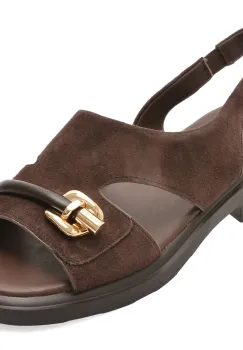 Sandale EPICA maro, 1302H28, din piele intoarsa imagine