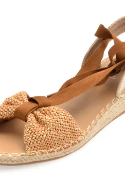 Sandale EPICA maro, 82917, din material textil imagine