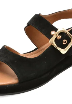 Sandale EPICA negre, 1001347, din piele intoarsa imagine