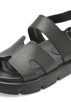 Sandale EPICA negre, 1157D32, din piele naturala imagine