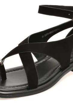 Sandale EPICA negre, 1258589, din piele intoarsa imagine