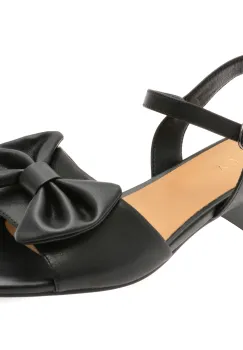 Sandale EPICA negre, 1295D29, din piele naturala imagine