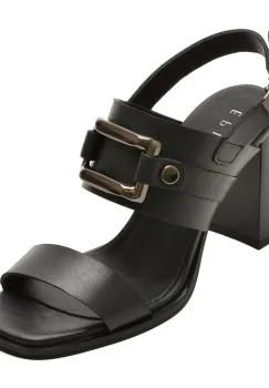 Sandale EPICA negre, 2351, din piele naturala imagine