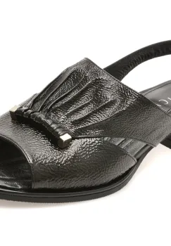 Sandale EPICA negre, 2772054, din piele naturala lacuita imagine