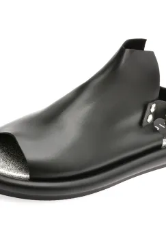 Sandale EPICA negre, 3642337, din piele naturala imagine