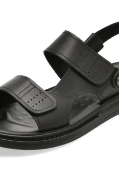 Sandale EPICA negre, 36701, din piele naturala imagine