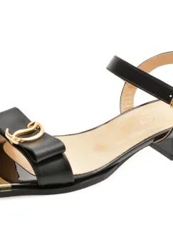 Sandale EPICA negre, 441333, din piele naturala imagine