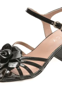 Sandale EPICA negre, 5411148, din piele naturala lacuita imagine