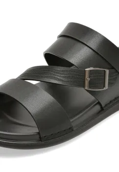 Sandale EPICA negre, 6683, din piele ecologica imagine