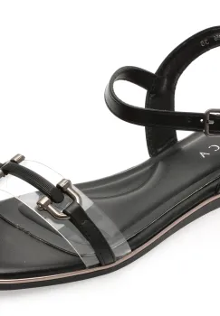 Sandale EPICA negre, 82956, din piele ecologica imagine