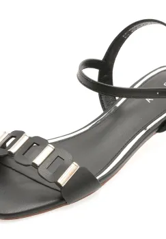 Sandale EPICA negre, 82962, din piele ecologica imagine