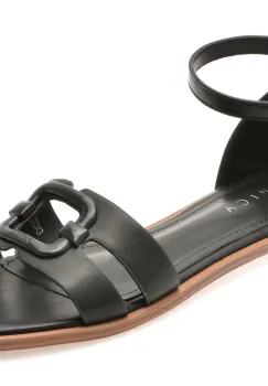 Sandale EPICA negre, 82988, din piele ecologica imagine