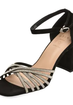 Sandale EPICA negre, 8842600, din piele ecologica imagine