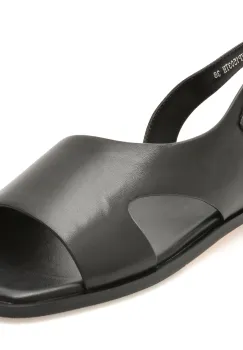 Sandale EPICA negre, A1353, din piele naturala imagine