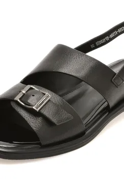Sandale EPICA negre, LD1258, din piele naturala imagine