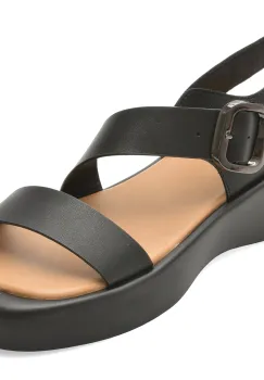 Sandale EPICA negre, WC60006, din piele naturala imagine