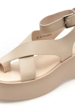 Sandale EPICA nude, 935AG17, din piele naturala imagine